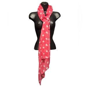 Pink Polka Dot Scarf NEW